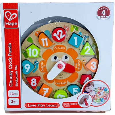 Horloge d'apprentissage "Puzzle à grosses pièces Horloge" de seconde main en bois pour enfant à partir de 3 ans - Vue 1