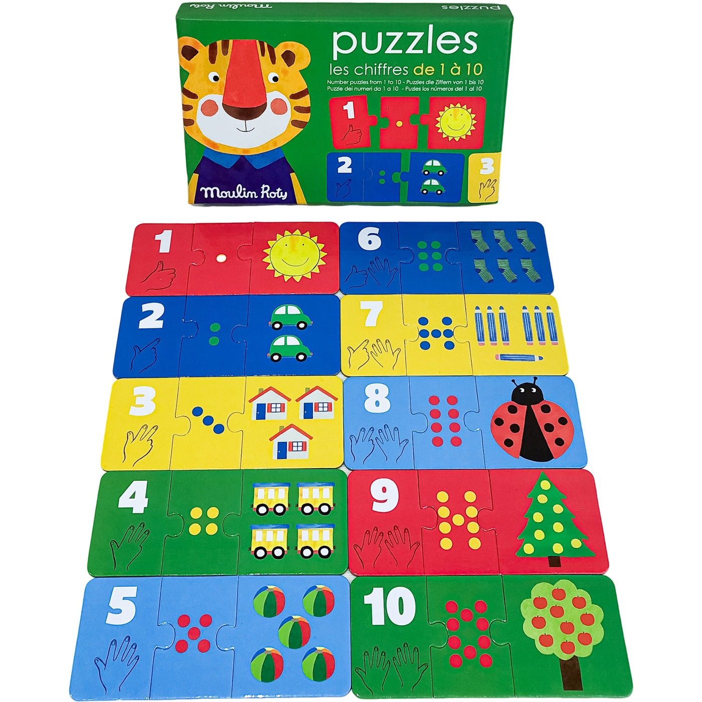 Puzzle premier âge "Puzzle Les chiffres de 1 à 10" de seconde main pour enfant à partir de 2 ans - Vue 2