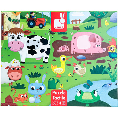 Puzzle premier âge "Puzzle Tactile de la Ferme 20 pièces" de seconde main pour enfant à partir de 24 mois - Vue 1