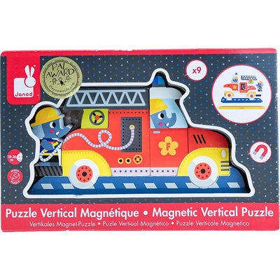 Puzzle magnétique "Puzzle vertical magnétique Pompiers" de seconde main en bois pour enfant à partir de 18 mois - Vue 1