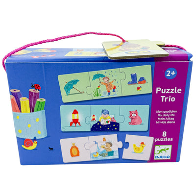 Puzzle premier âge "Puzzles Trio Djeco Mon quotidien" de seconde main en carton pour enfant à partir de 24 mois - Vue 1