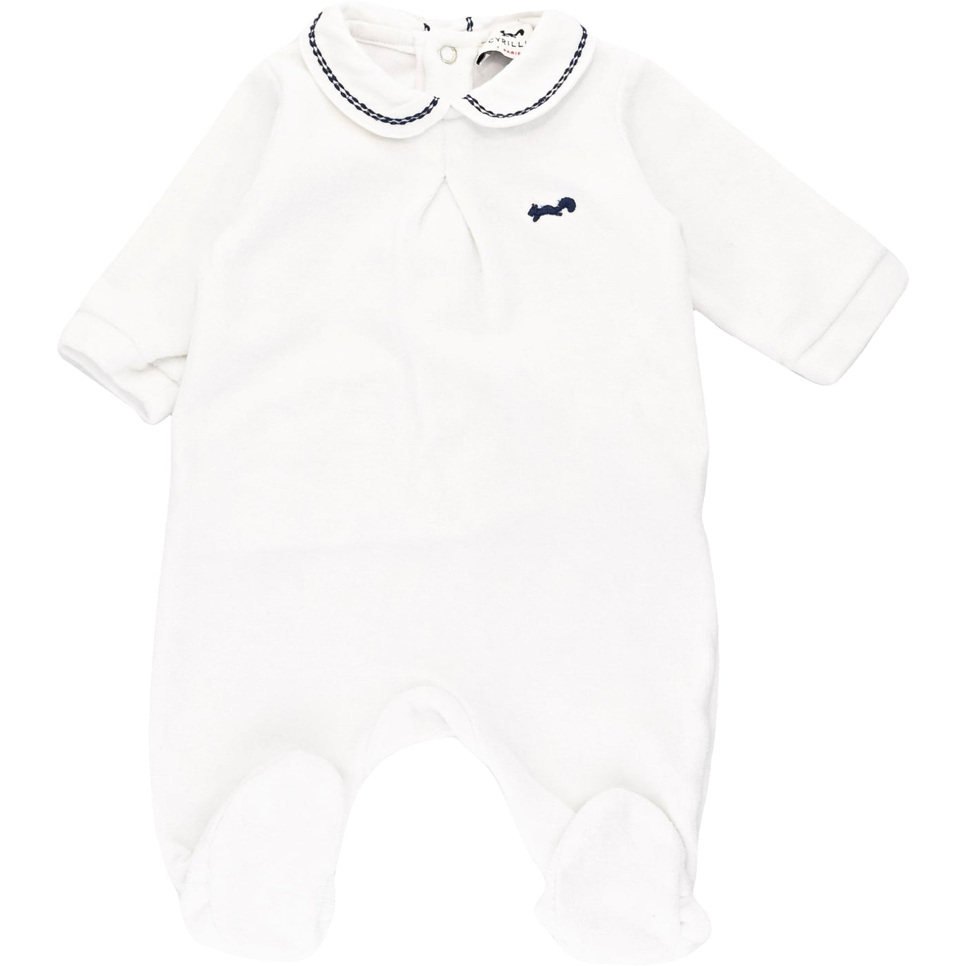 Pyjama de seconde main en velours pour bébé fille de 1 mois - Vue 1