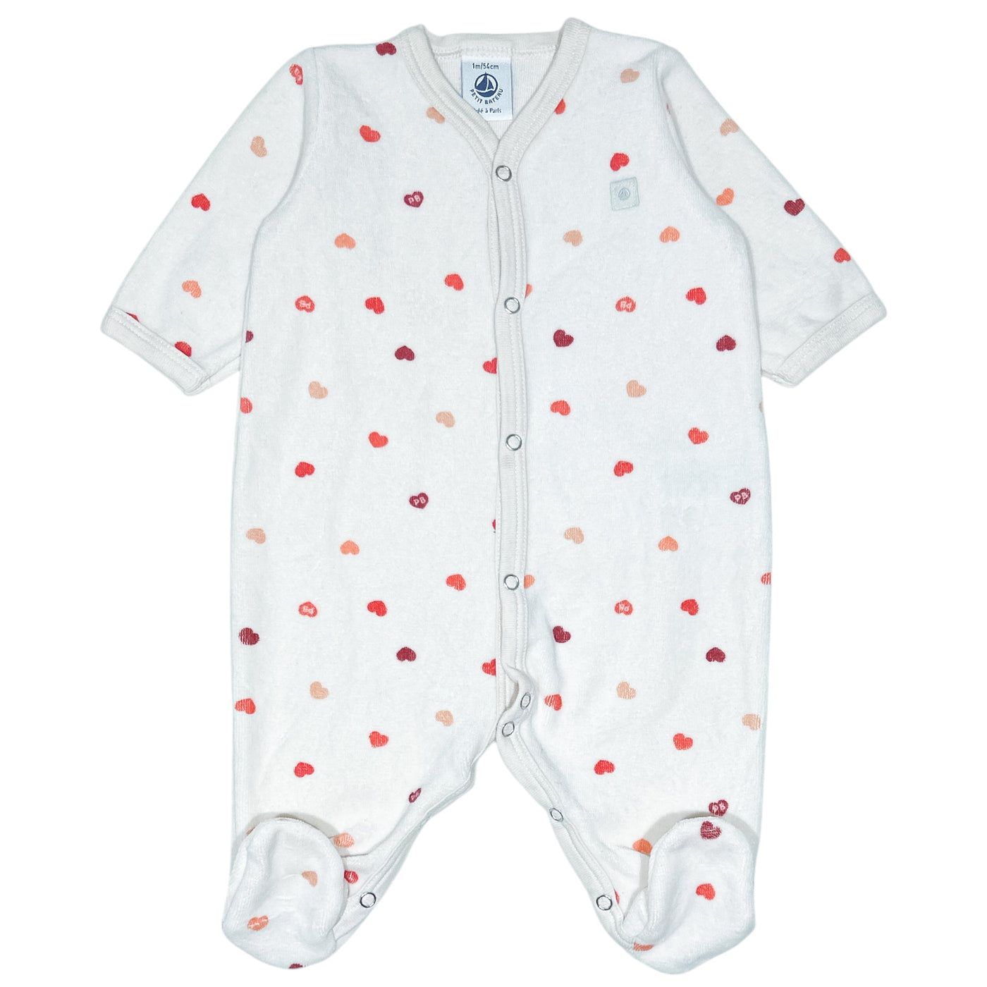 Pyjama de seconde main en velours pour bébé de 1 mois - Vue 1