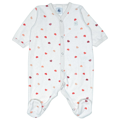 Pyjama de seconde main en velours pour bébé de 1 mois - Vue 1