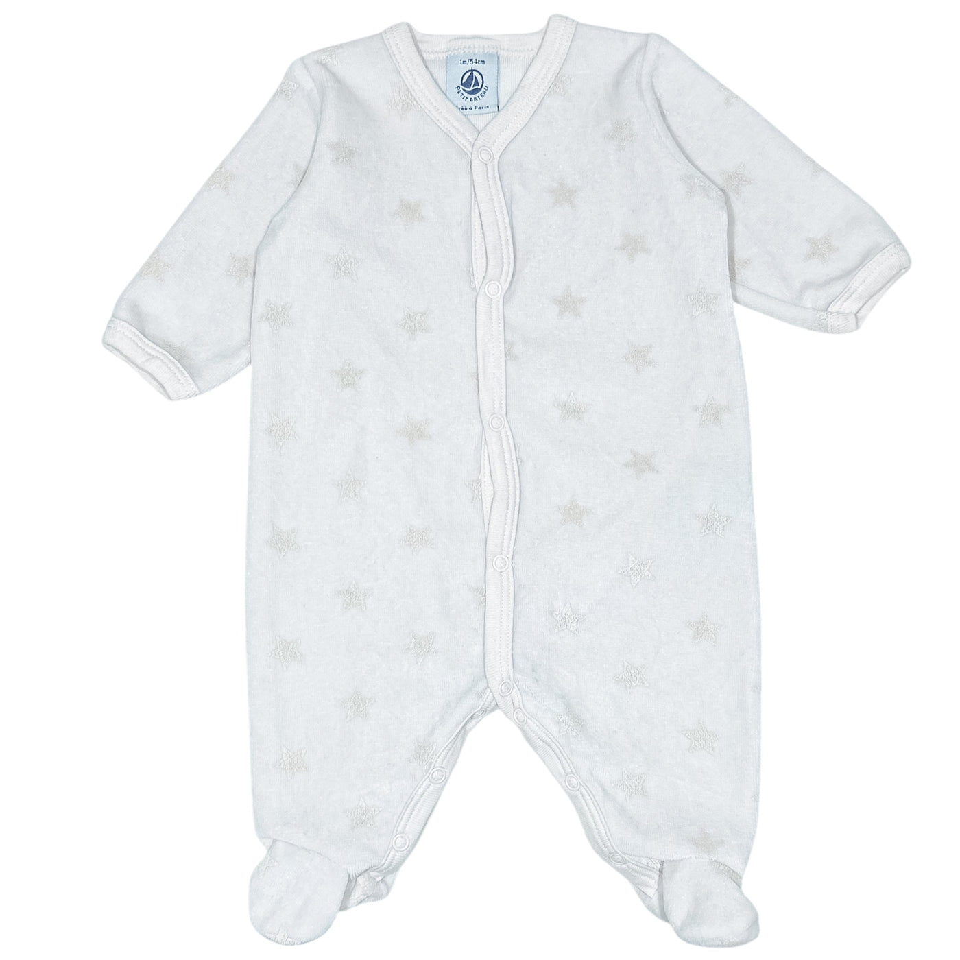 Pyjama de seconde main en velours pour bébé fille de 1 mois - Vue 1
