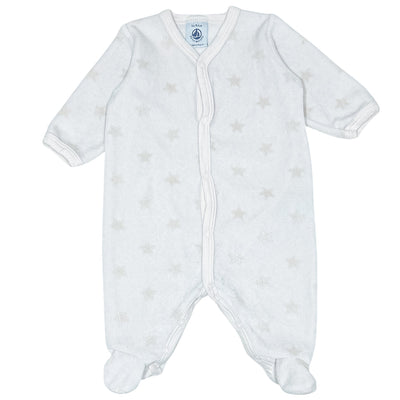 Pyjama de seconde main en velours pour bébé fille de 1 mois - Vue 1