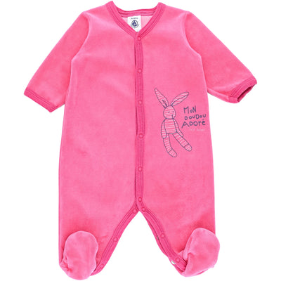 Pyjama de seconde main en velours pour bébé fille de 3 mois - Vue 1