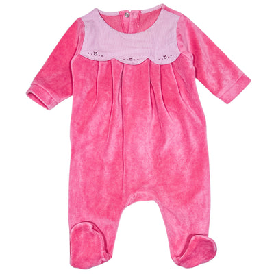 Pyjama de seconde main en velours pour bébé fille de 3 mois - Vue 1