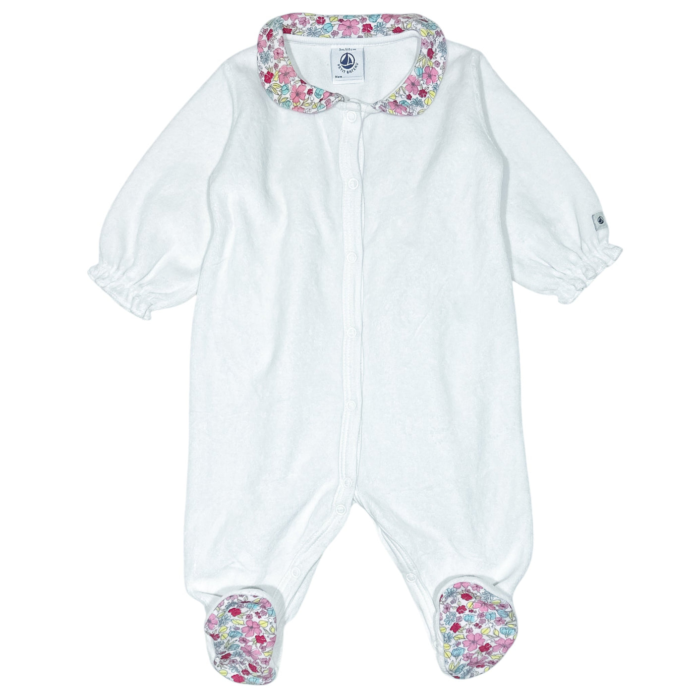 Pyjama de seconde main en velours pour bébé fille de 3 mois - Vue 1