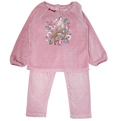 Pyjama de seconde main en velours pour enfant fille de 4 ans - Vue 1