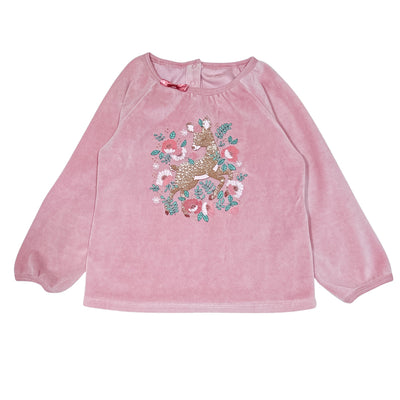 Pyjama de seconde main en velours pour enfant fille de 4 ans - Vue 2