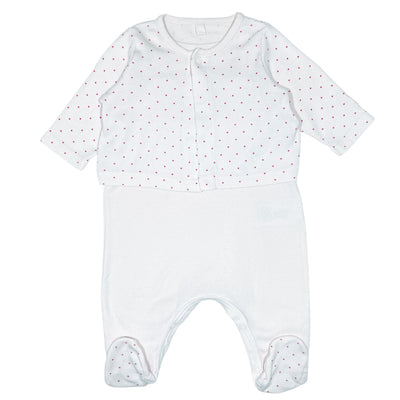 Pyjama de seconde main en coton bio pour bébé fille de 1 mois - Vue 1