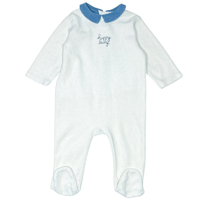 Pyjama de seconde main en velours pour bébé de 6 mois - Vue 1