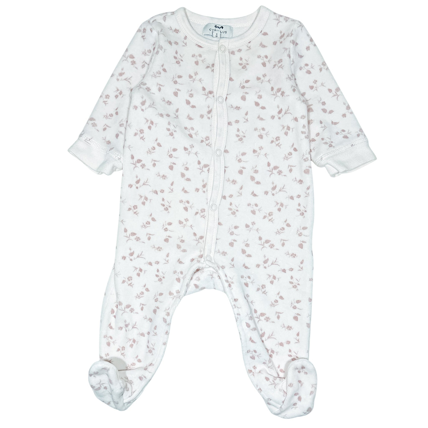 Pyjama de seconde main en velours pour bébé fille de 6 mois - Vue 1