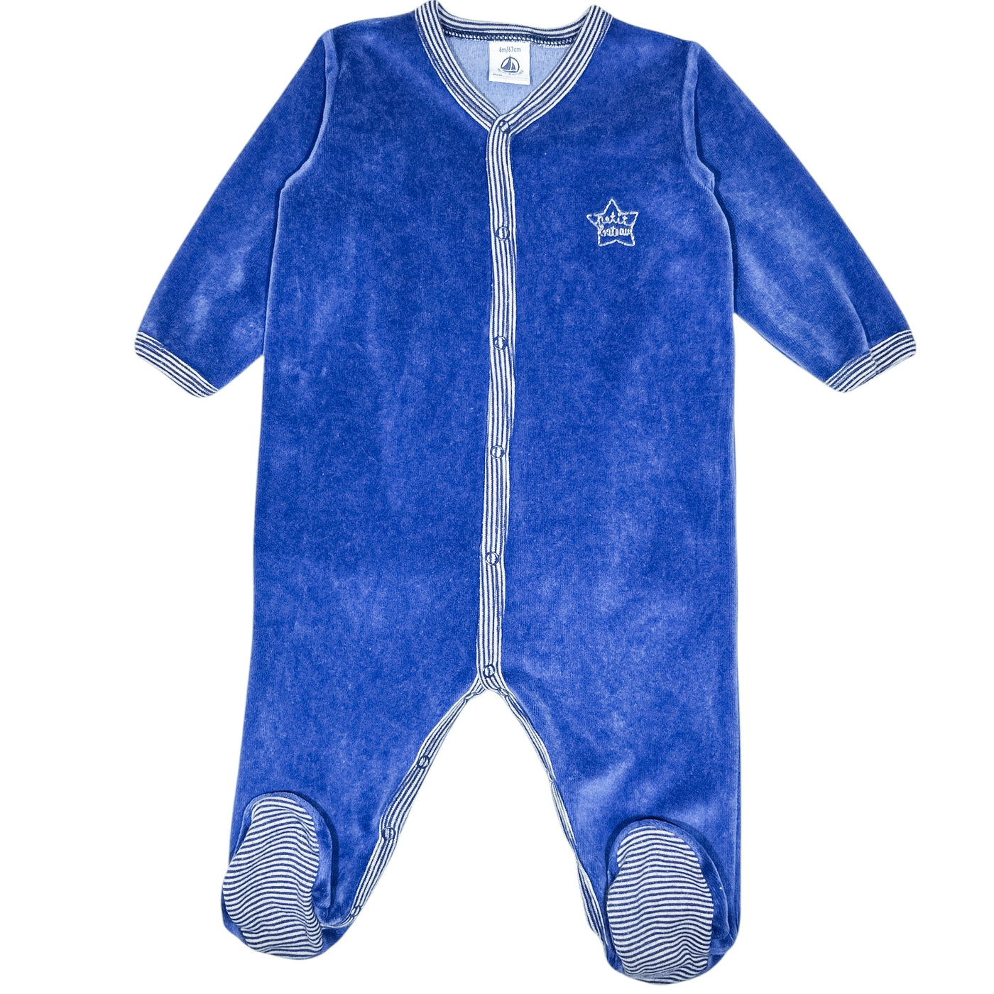 Pyjama de seconde main en velours pour bébé de 6 mois - Vue 1