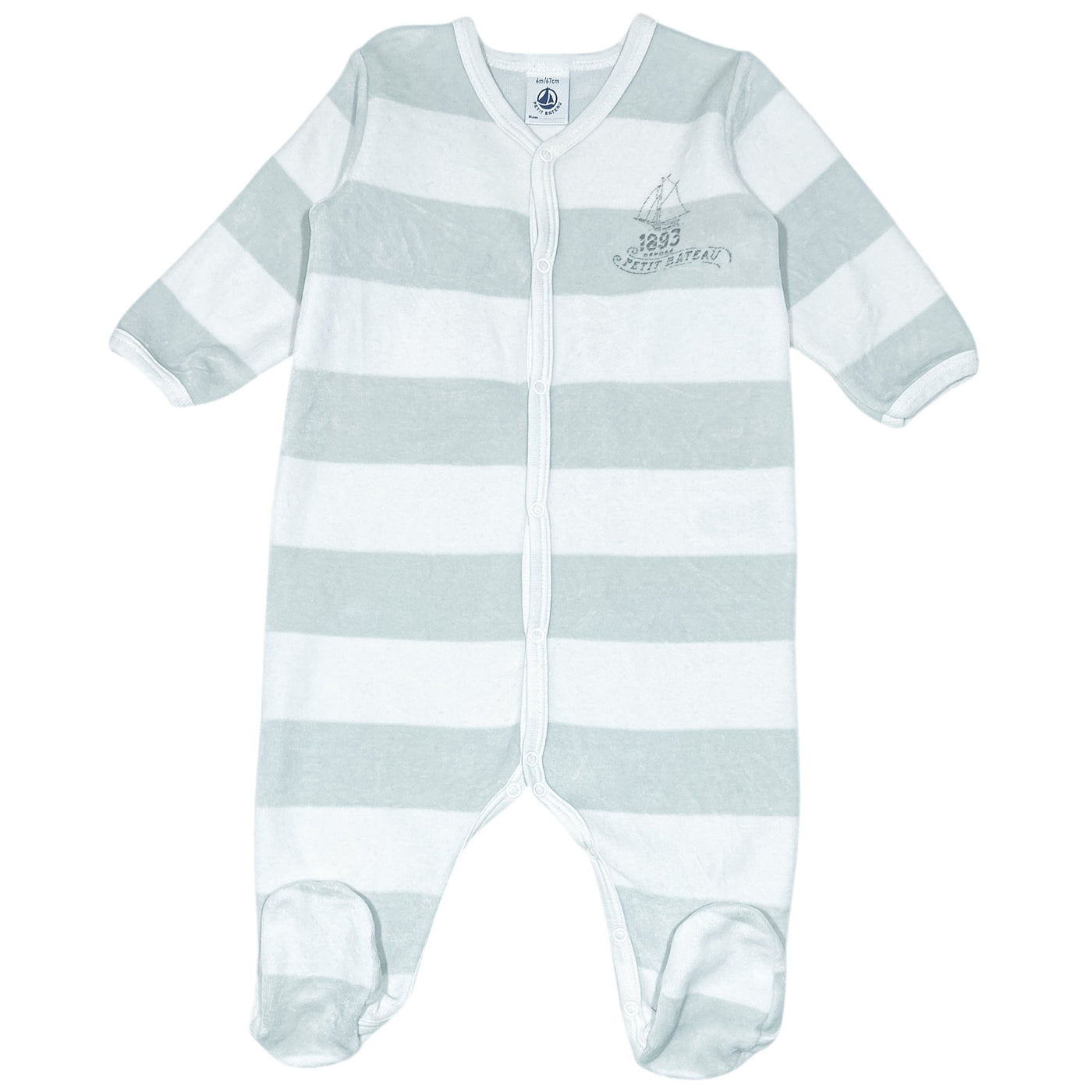 Pyjama de seconde main en velours pour bébé de 6 mois - Vue 1