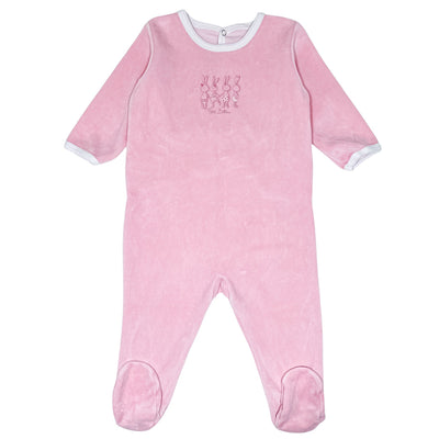 Pyjama de seconde main en velours pour bébé fille de 9 mois - Vue 1