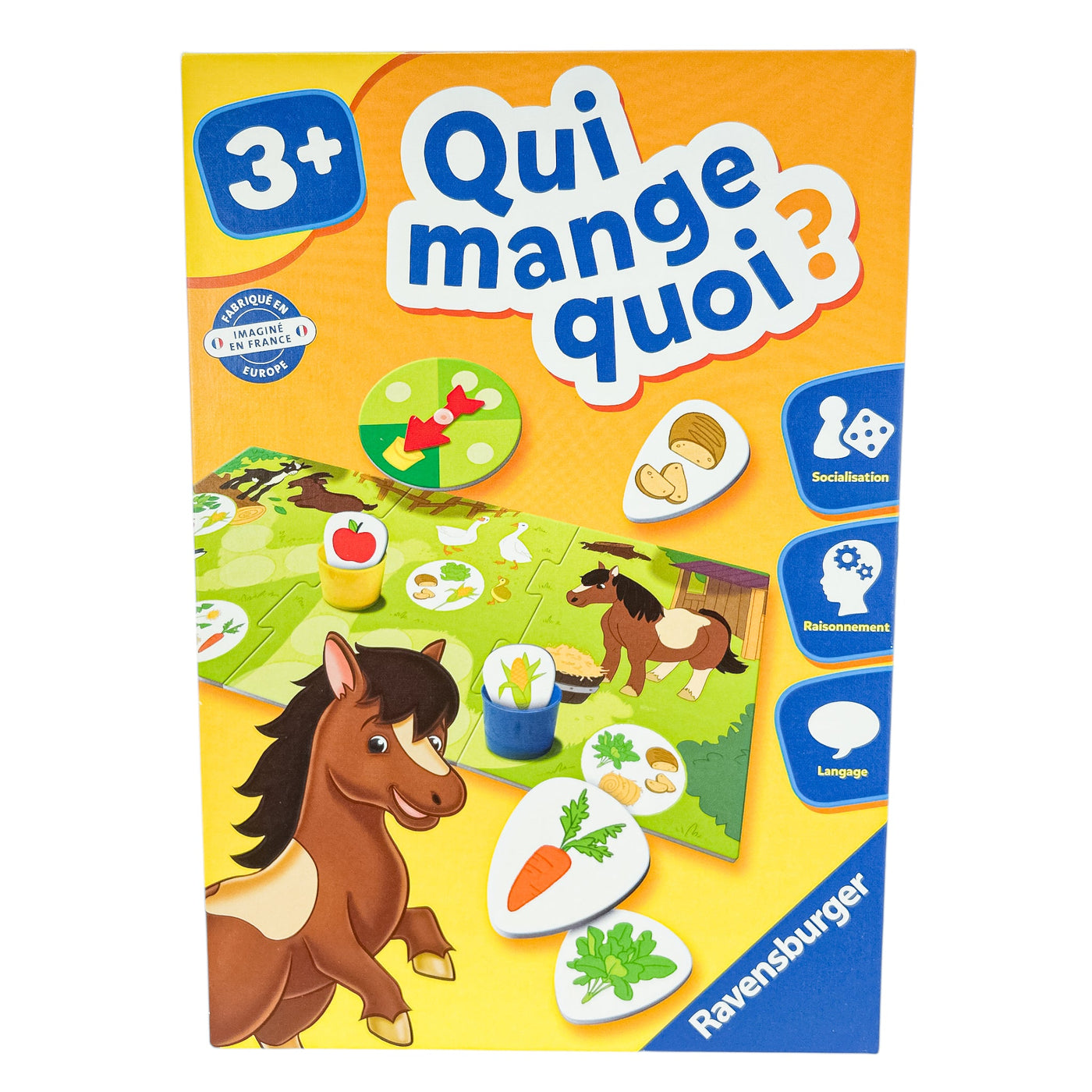 Jeu de plateau "Qui mange quoi" de seconde main en carton pour enfant à partir de 3 ans - Vue 1