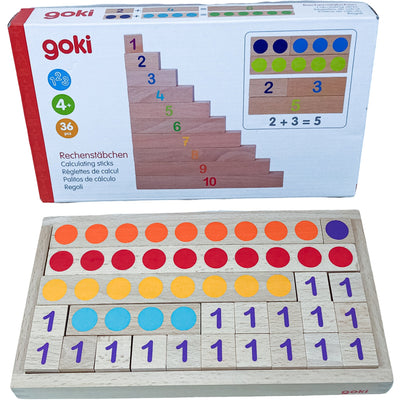 Jeu éducatif "Réglettes de calcul" de seconde main en bois pour enfant à partir de 4 ans - Vue 2