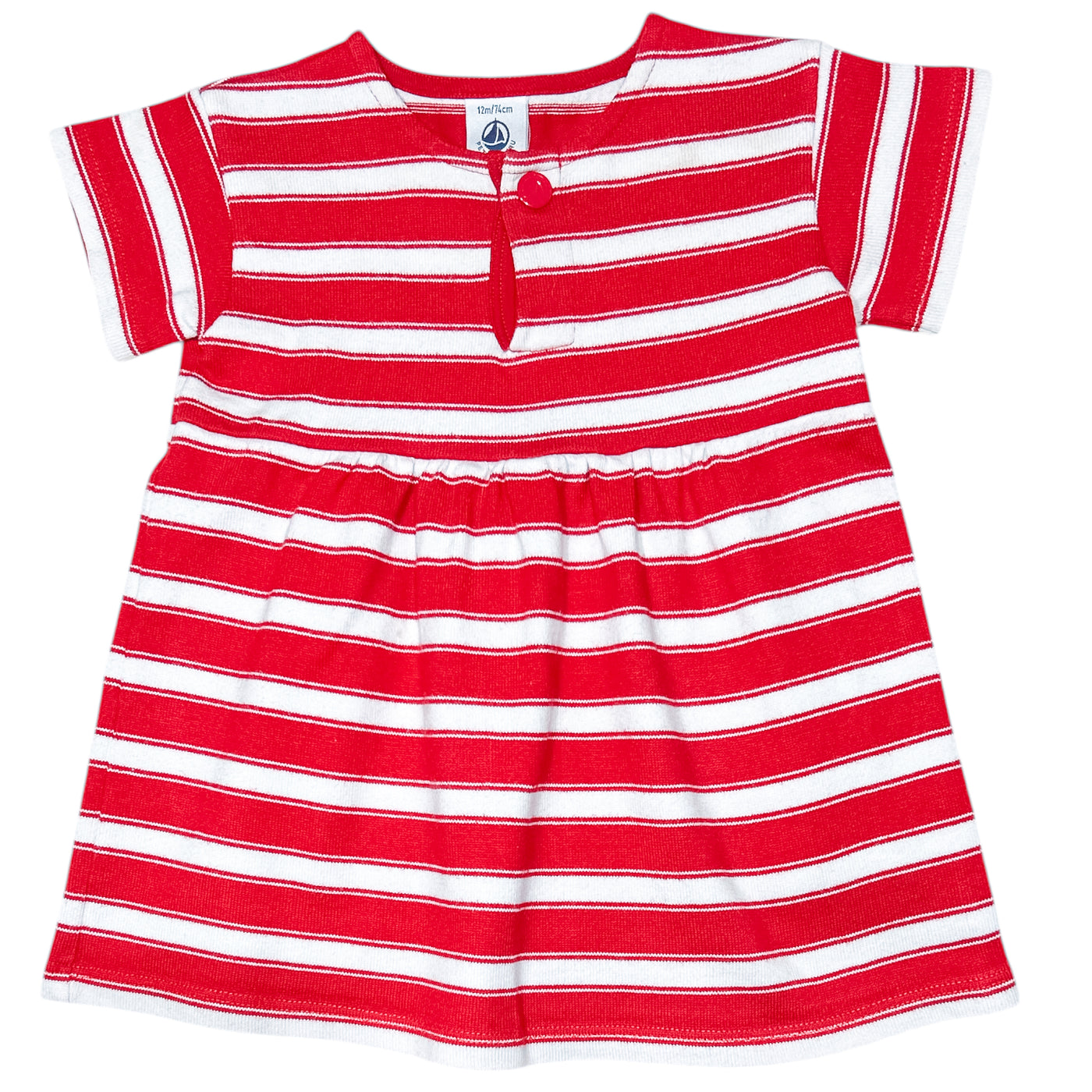 Robe à manches courtes 12 mois