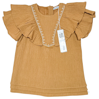 Robe à manches courtes de seconde main en coton pour bébé fille de 12 mois - Vue 1