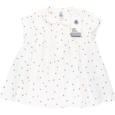 Robe à manches courtes de seconde main en coton bio pour bébé fille de 12 mois - Vue 1