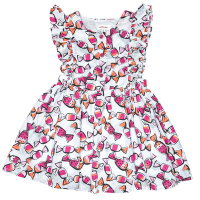 Robe à manches courtes de seconde main en coton pour bébé fille de 18 mois - Vue 1