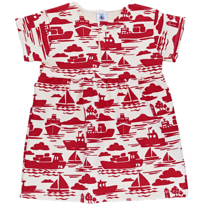 Robe à manches courtes de seconde main en coton bio pour bébé fille de 18 mois - Vue 1
