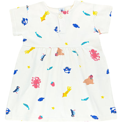 Robe à manches courtes de seconde main en coton bio pour bébé fille de 24 mois - Vue 1