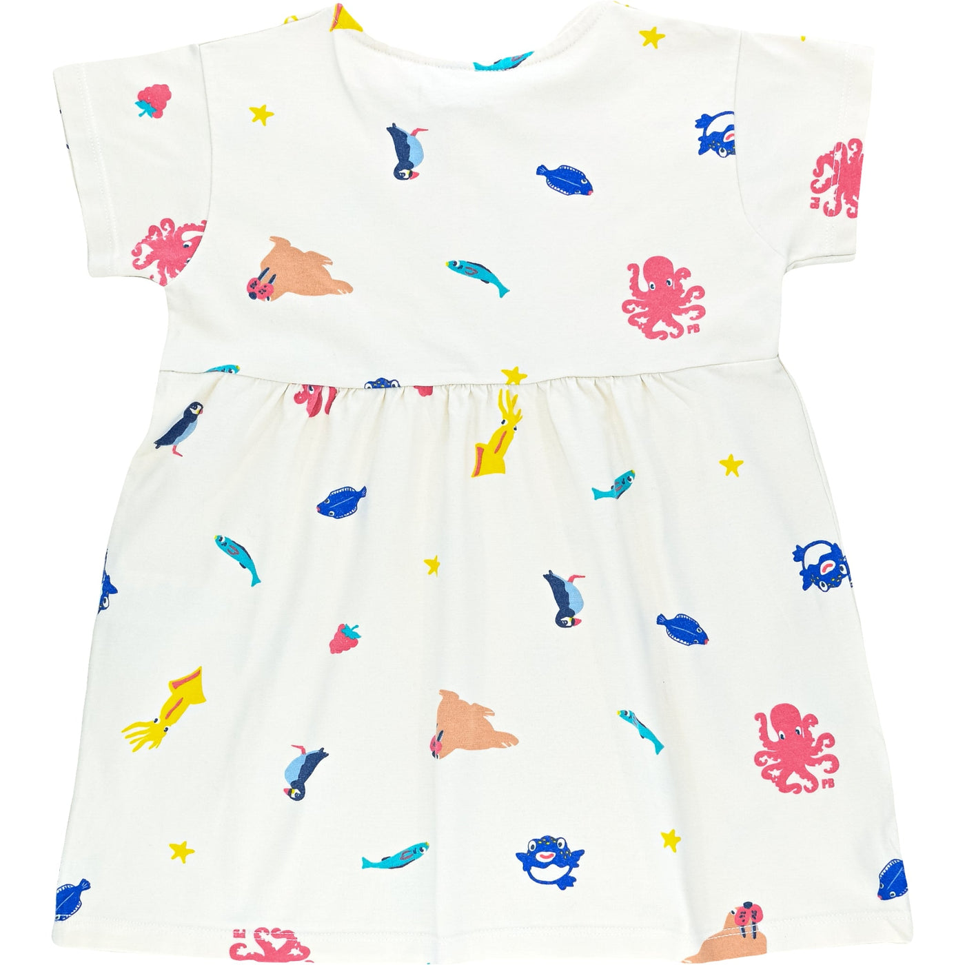 Robe à manches courtes de seconde main en coton bio pour bébé fille de 24 mois - Vue 2