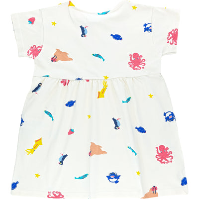Robe à manches courtes de seconde main en coton bio pour bébé fille de 24 mois - Vue 2