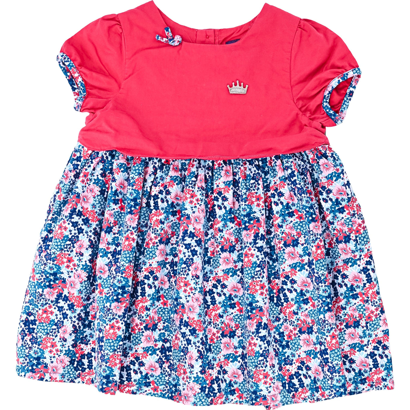 Robe à manches courtes de seconde main en coton pour bébé fille de 24 mois - Vue 1