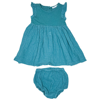 Robe avec bloomer de seconde main en coton pour bébé fille de 3 mois - Vue 1