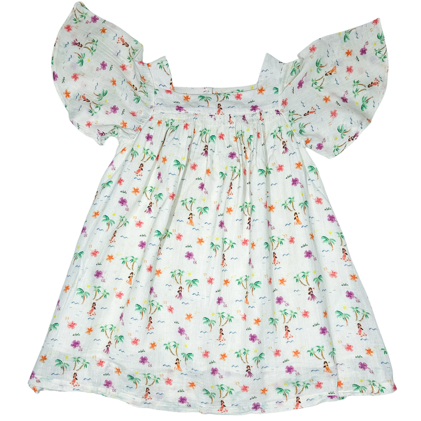 Robe à manches courtes de seconde main en coton pour enfant fille de 4 ans - Vue 1
