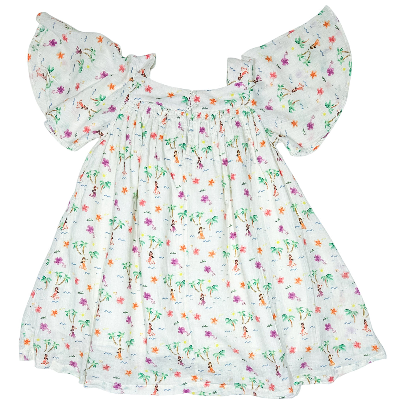 Robe à manches courtes de seconde main en coton pour enfant fille de 4 ans - Vue 2