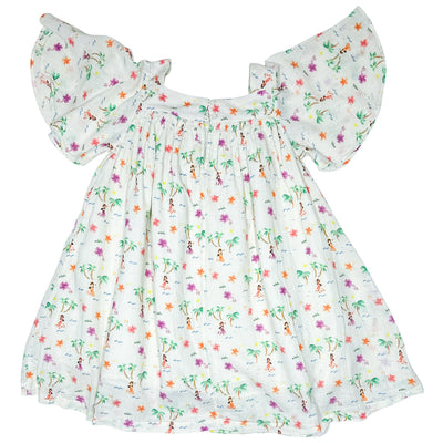 Robe à manches courtes de seconde main en coton pour enfant fille de 4 ans - Vue 2