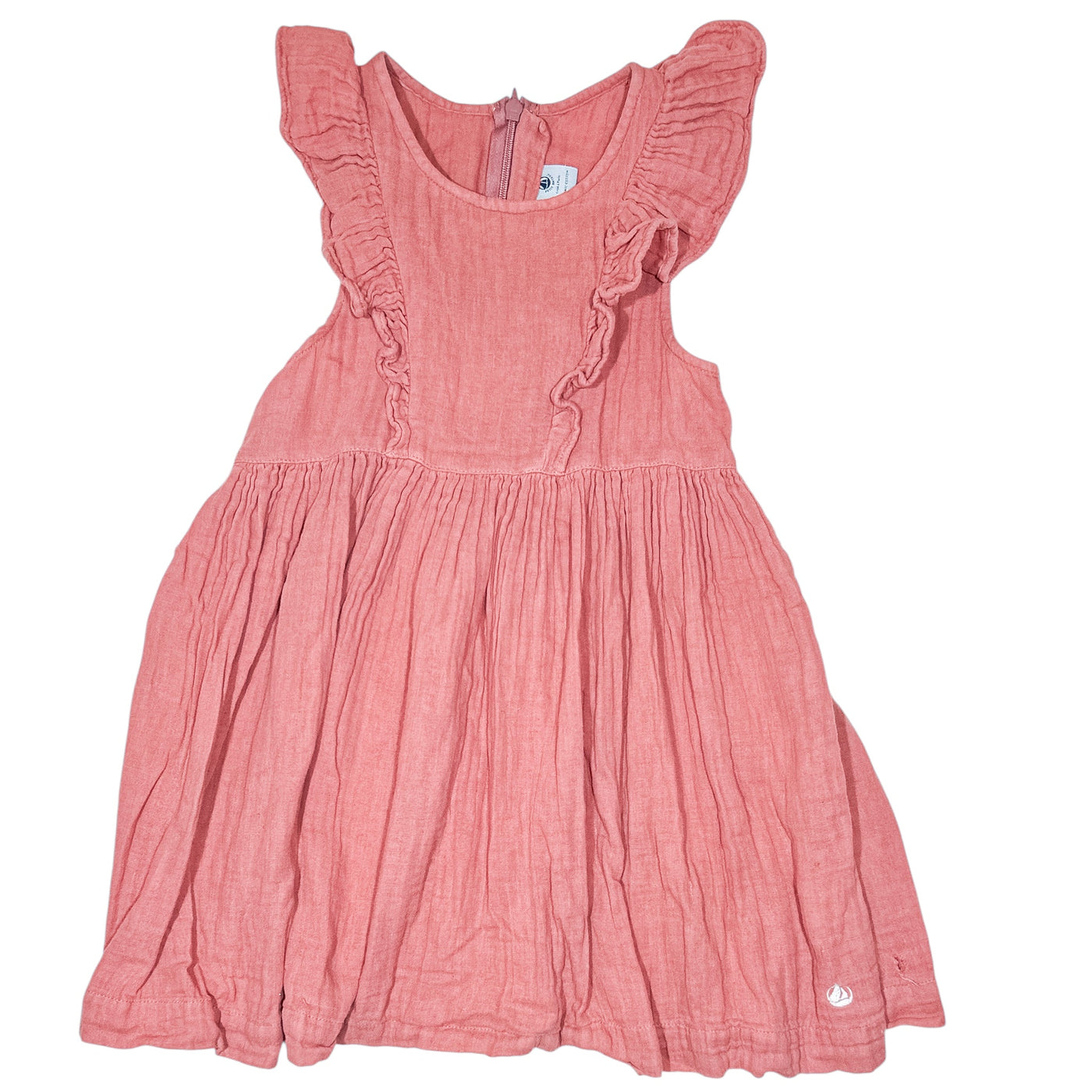 Robe à manches courtes de seconde main en coton bio pour enfant fille de 4 ans - Vue 1