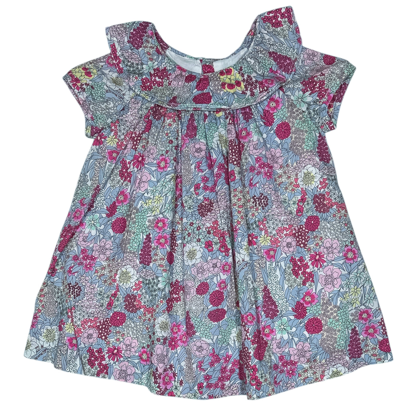Robe à manches courtes de seconde main en coton pour bébé fille de 6 mois - Vue 1