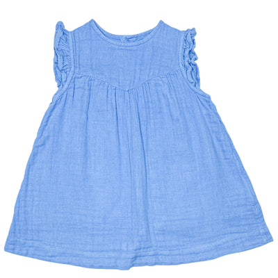 Robe à manches courtes de seconde main en gaze de coton pour bébé fille de 6 mois - Vue 1