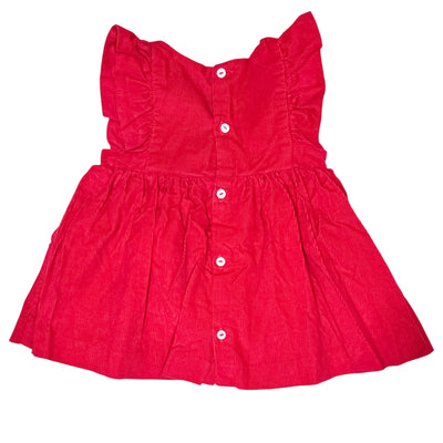 Robe à manches courtes de seconde main en velours pour bébé fille de 6 mois - Vue 2