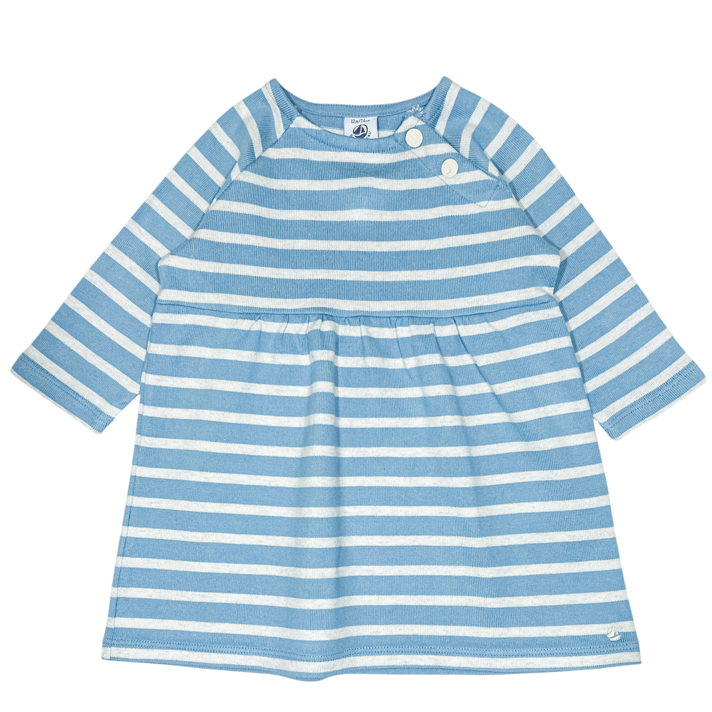 Robe à manches longues de seconde main en coton pour bébé fille de 12 mois - Vue 1
