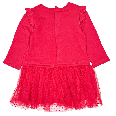 Robe à manches longues de seconde main en coton pour bébé fille de 12 mois - Vue 1