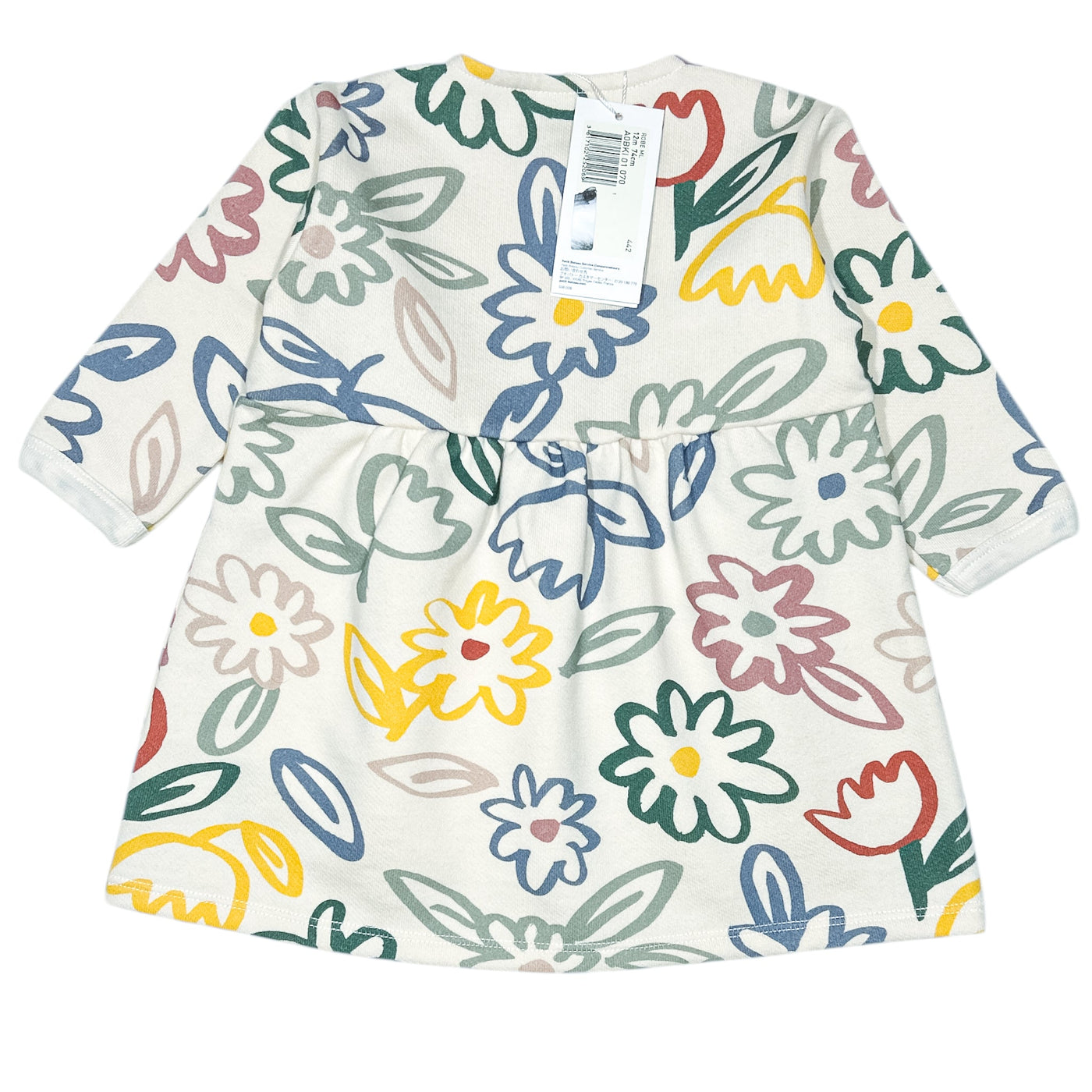 Robe à manches longues de seconde main en coton pour bébé fille de 12 mois - Vue 2