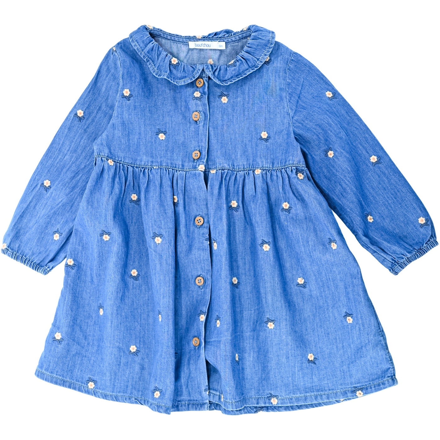 Robe à manches longues de seconde main en coton pour bébé fille de 18 mois - Vue 1