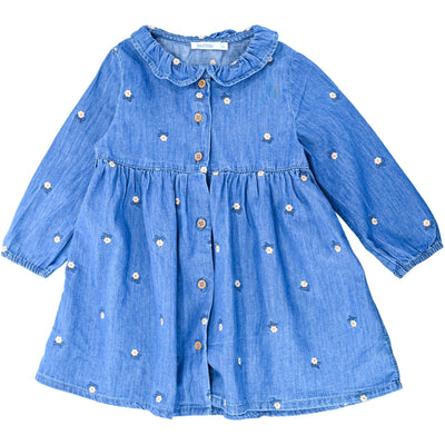 Robe à manches longues de seconde main en coton pour bébé fille de 18 mois - Vue 1