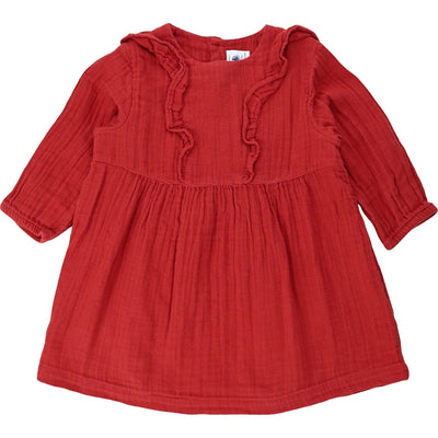 Robe à manches longues de seconde main en coton bio pour bébé fille de 18 mois - Vue 1