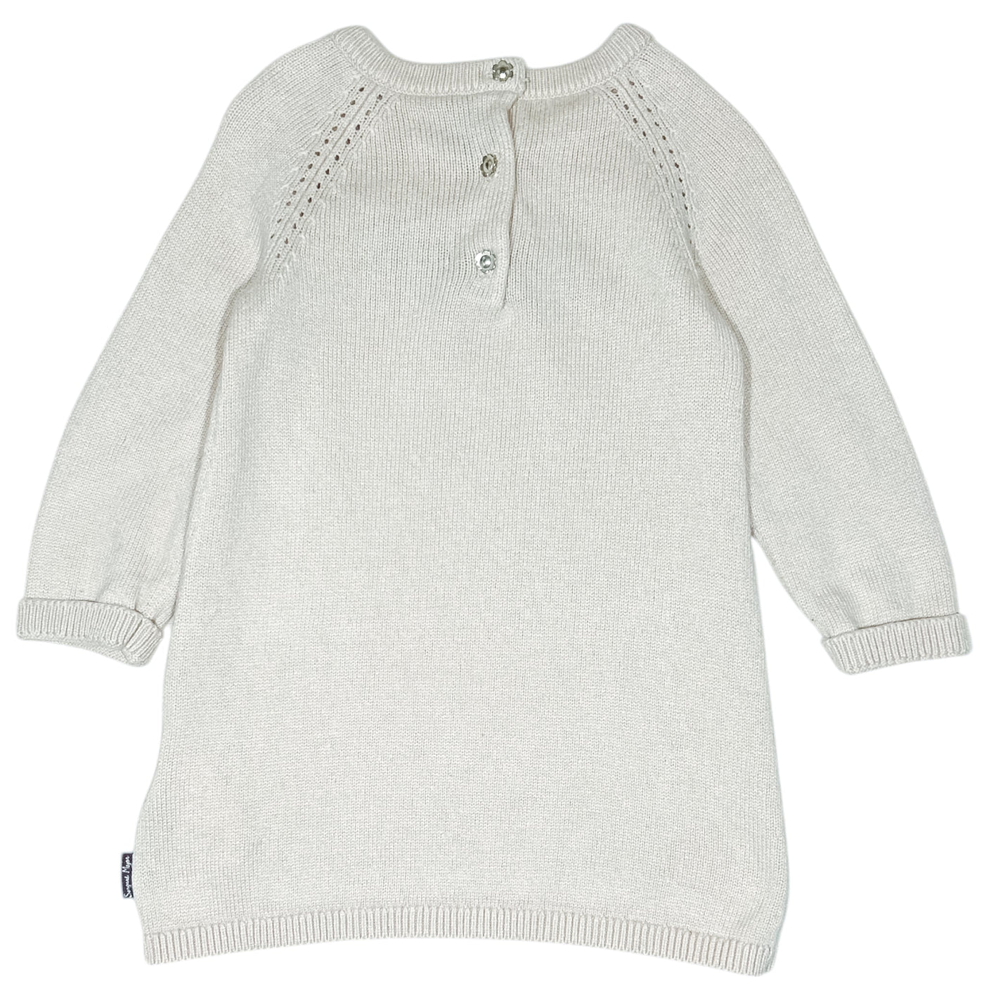 Robe à manches longues de seconde main en coton et viscose pour bébé fille de 18 mois - Vue 2