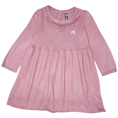 Robe à manches longues de seconde main en coton et laine pour bébé fille de 24 mois - Vue 1