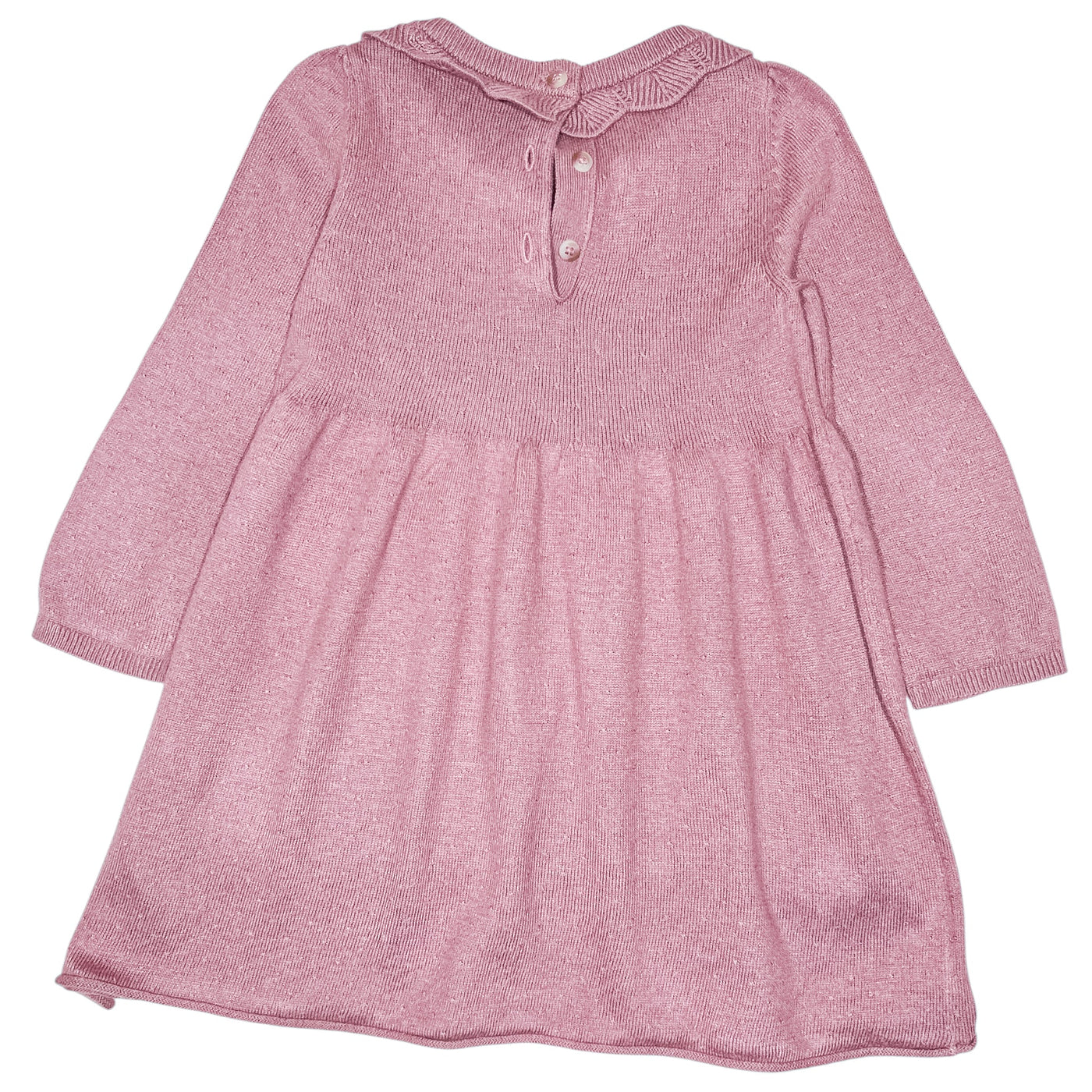 Robe à manches longues de seconde main en coton et laine pour bébé fille de 24 mois - Vue 2