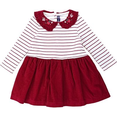 Robe à manches longues de seconde main en velours pour bébé fille de 24 mois - Vue 1